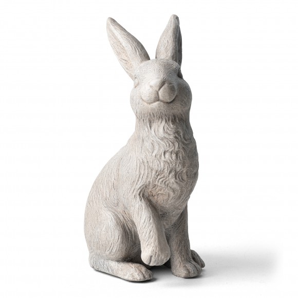 glitzhome Glitzhome 18"H MGO Sitting Rabbit Garden Statue glitzhome Glitzhome 18"H MGO Sitting Rabbit Garden Statue
