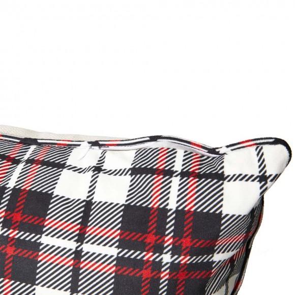 Glitzhome Glitzhome 18"L Farm Fresh Heavy Cotton Christmas Tree Throw Pillow