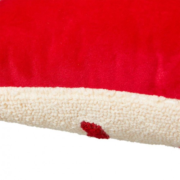 Glitzhome Glitzhome 18"L Hooked Christmas Gnomes Throw Pillow