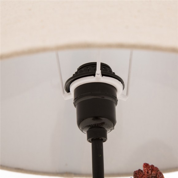 Glitzhome Glitzhome 19.69''H Polyresin Crowing Rooster Table Lamp In Barnyard Finish