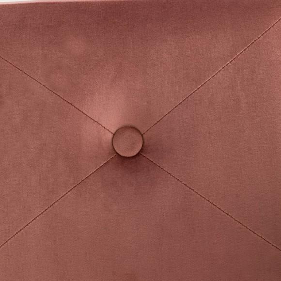 Glitzhome Glitzhome 19.69"L Pink Clay Velvet Upholstered Storage Stool