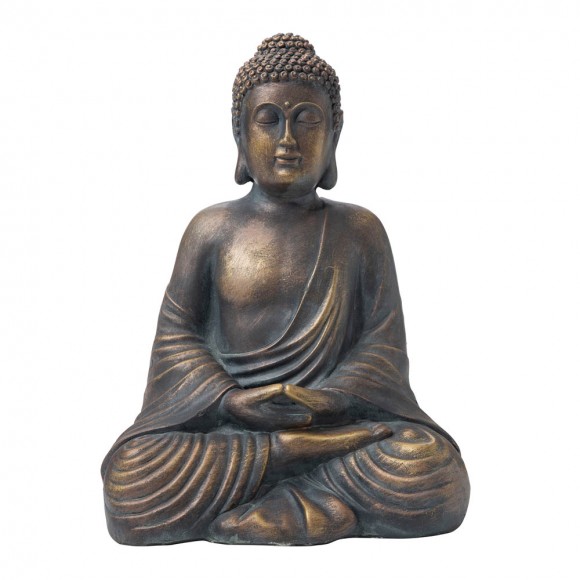 glitzhome Glitzhome 19"H MGO Meditating Buddha Statue