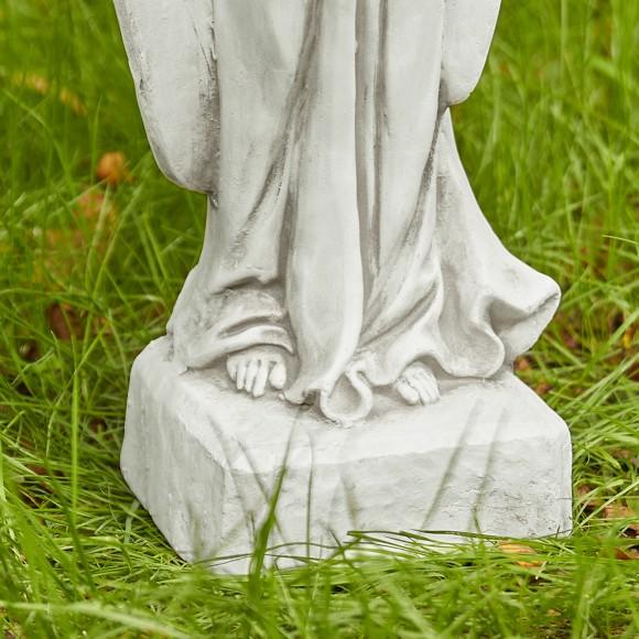 Glitzhome Glitzhome 20.5"H MGO Standing Archangel Garden Statue