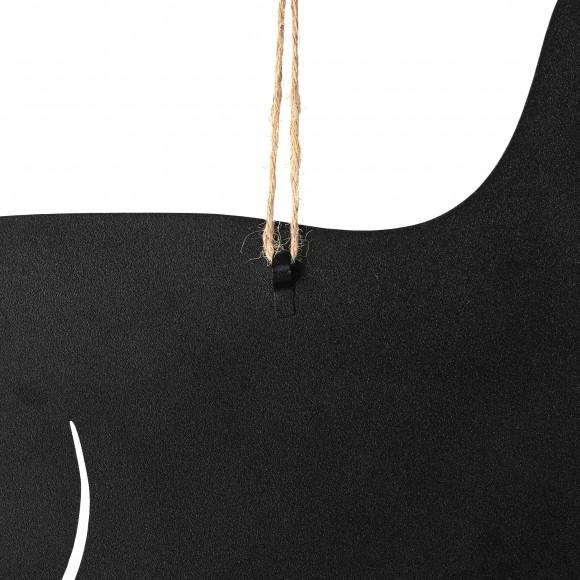 Glitzhome Glitzhome 20.5"H Multi-functional 2-in-1 Set Of 3 Black Metal Cat Silhouette Pick Décor (KD)