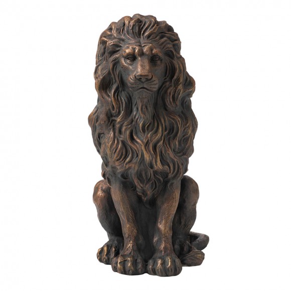 Glitzhome Glitzhome 20.75"H MGO Guardian Sitting Lion Statue