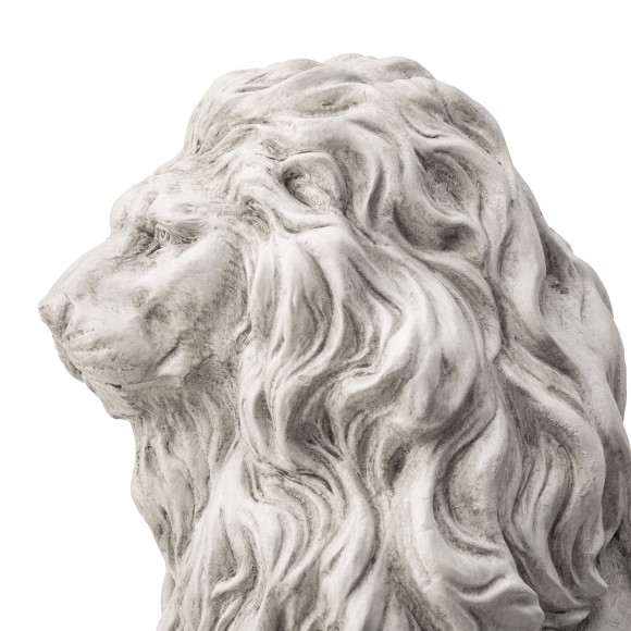 Glitzhome Glitzhome 20.75"H MGO White Guardian Sitting Statue