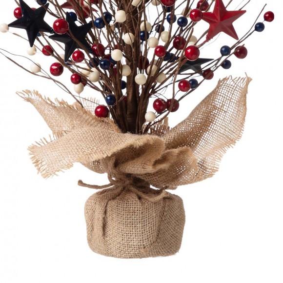 Glitzhome Glitzhome 20"H Americana Berry Table Tree
