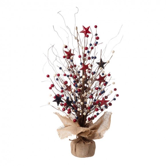 glitzhome Glitzhome 20"H Americana Berry Table Tree