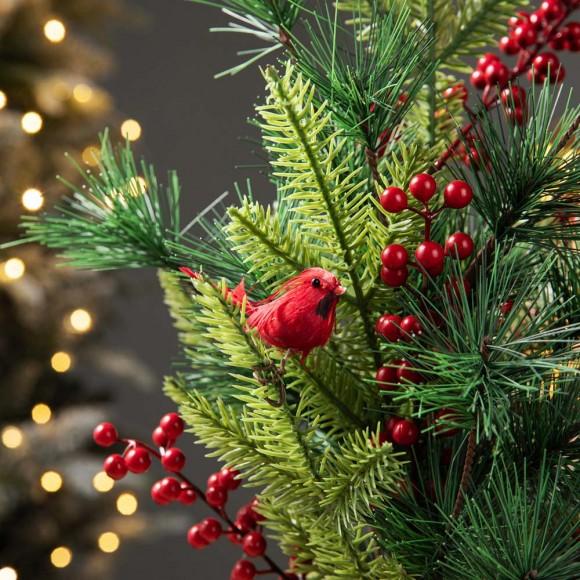 Glitzhome Glitzhome 20"H Christmas Cardinal Table Tree Décor