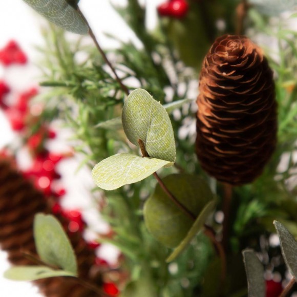 Glitzhome Glitzhome 20"H Christmas Floral Table Tree Décor