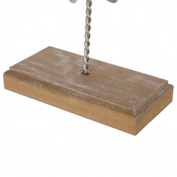 Glitzhome Glitzhome 20" H Galvanized Table Tree Christmas Home Decor