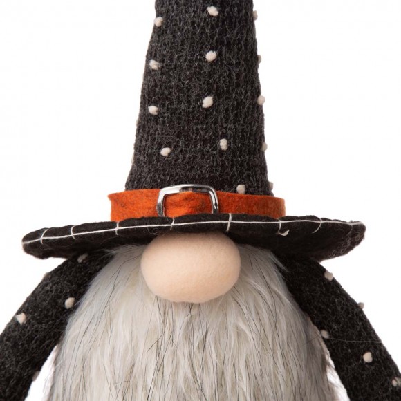 Glitzhome Glitzhome 20"H Halloween Fabric Gnome Sitter Decor