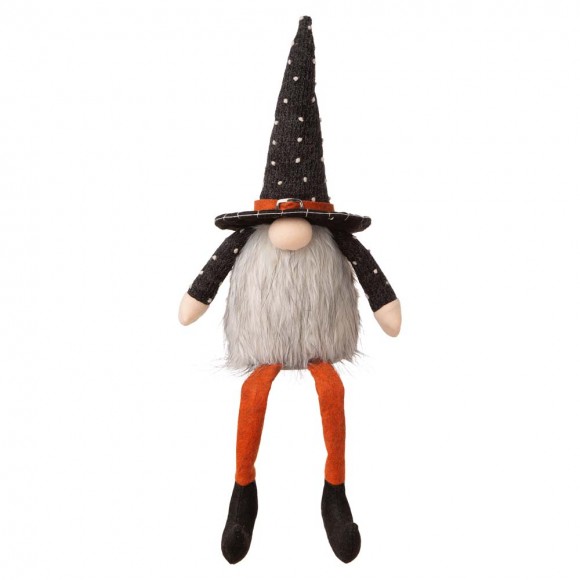 glitzhome Glitzhome 20"H Halloween Fabric Gnome Sitter Decor
