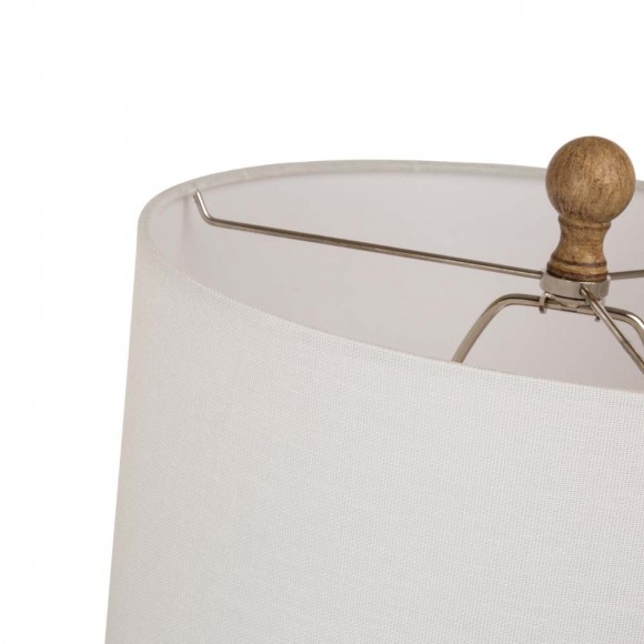 Glitzhome Glitzhome 20"H Polyresin Table Lamp W/White Shade