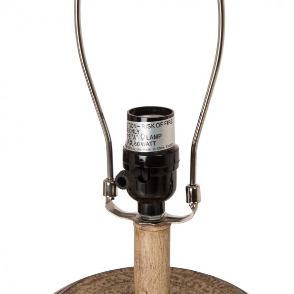 Glitzhome Glitzhome 20"H Polyresin Table Lamp W/White Shade