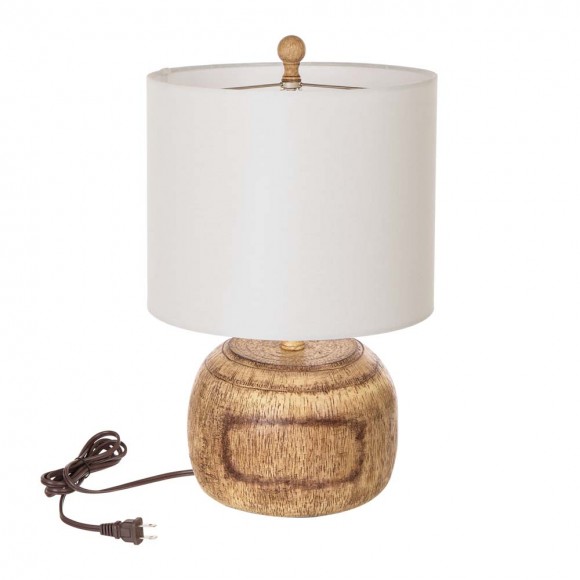 glitzhome Glitzhome 20"H Polyresin Table Lamp w/White Shade