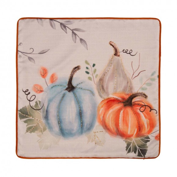 Glitzhome Glitzhome 20"L*20"W Faux Burlap Pumpkin Pillow Cover