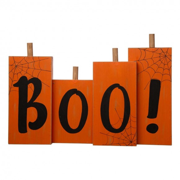 Glitzhome Glitzhome 20"L Halloween Wooden Boo Standing Decor