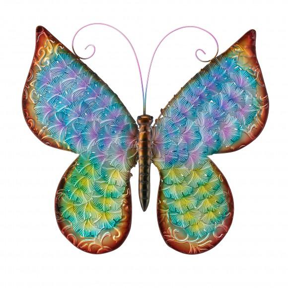 glitzhome Glitzhome 20"L Metal Butterfly Wall Decor