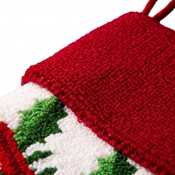 Glitzhome Glitzhome 21.00"L Cardinal Hooked Stocking