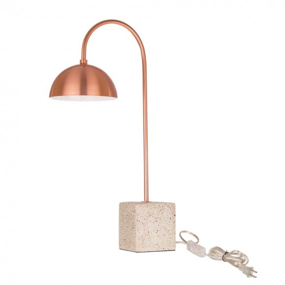 glitzhome Glitzhome 21.5"H Metal & Terrazzo Table Lamp