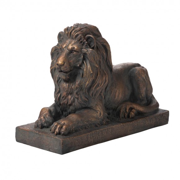 glitzhome Glitzhome 21.75"L MGO Guardian Lying Lion Statue