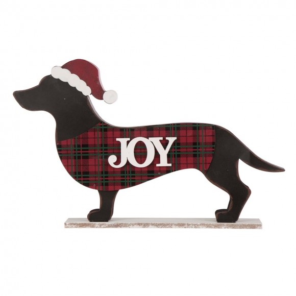 Glitzhome Glitzhome 21.93“L Wooden/Metal Dachshund Porch Sign