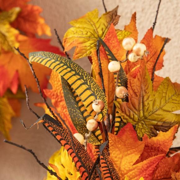 Glitzhome Glitzhome 21"H Fall Sunflower Leaf Table Tree