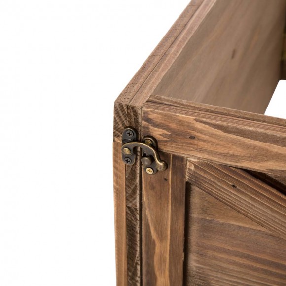 Glitzhome Glitzhome 22.09"L Natural Wooden Christmas Tree Collar