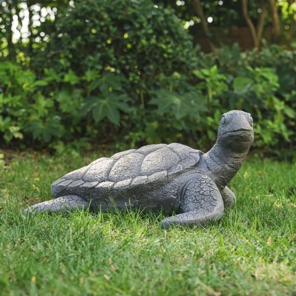 Glitzhome Glitzhome 22.75''L MgO Oversized Crawling Turtle Garden Statue