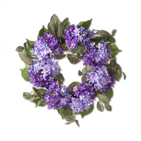 glitzhome Glitzhome 22"D Artificial Hydrangea Wreath