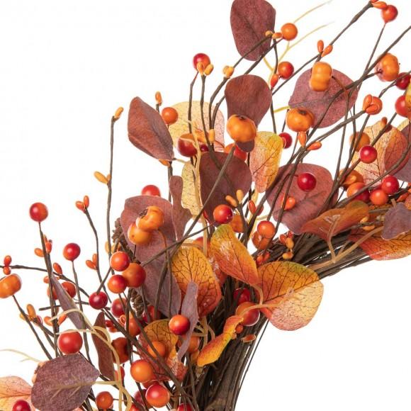 Glitzhome Glitzhome 22"D Fall Eucalyptus Berry Wreath