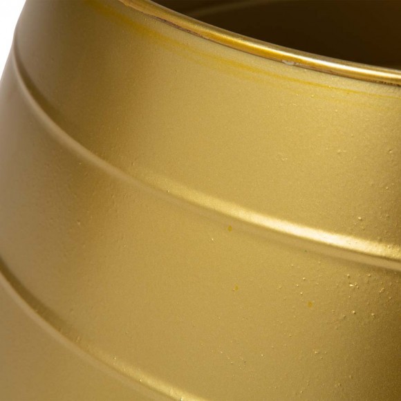 Glitzhome Glitzhome 22"D Painted Gold Metal Tree Collar