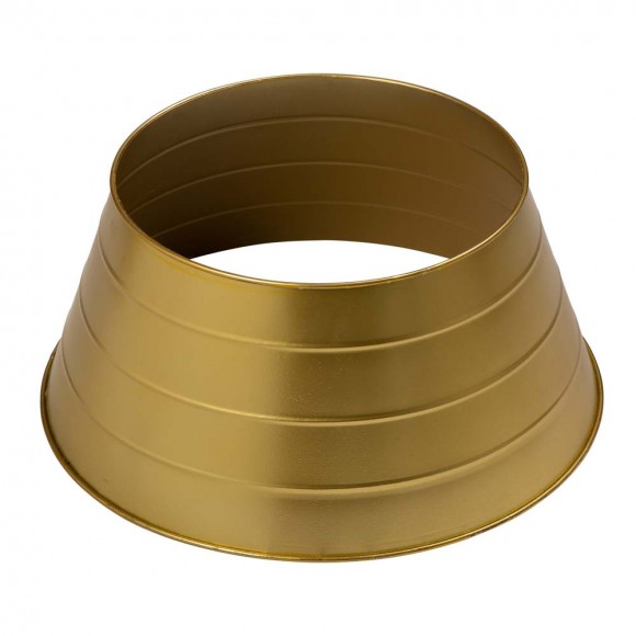 glitzhome Glitzhome 22"D Painted Gold Metal Tree Collar