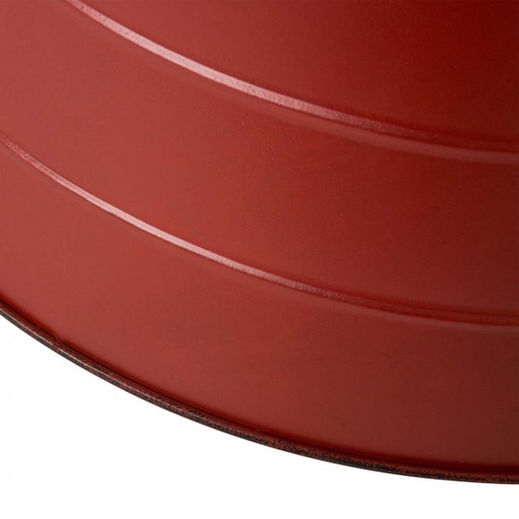 Glitzhome Glitzhome 22"D Painted Red Metal Tree Collar