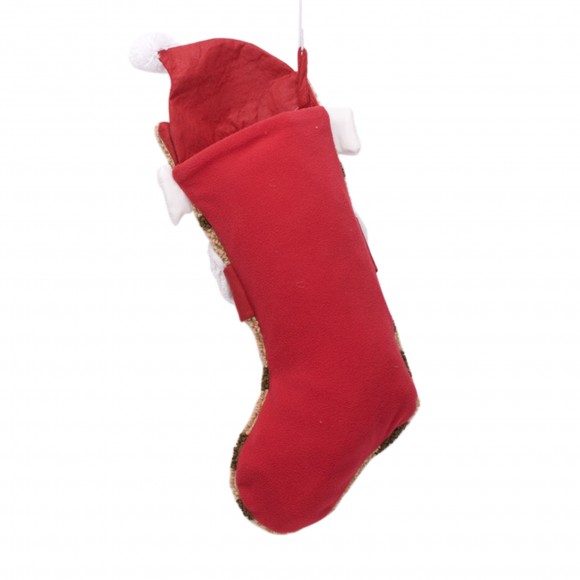 Glitzhome Glitzhome 22" Handmade Hooked 3D Cat Christmas Stocking