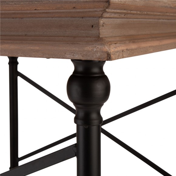 Glitzhome Glitzhome 23.00"L French Vintage Antiqued Finish Accent Table/Side Table