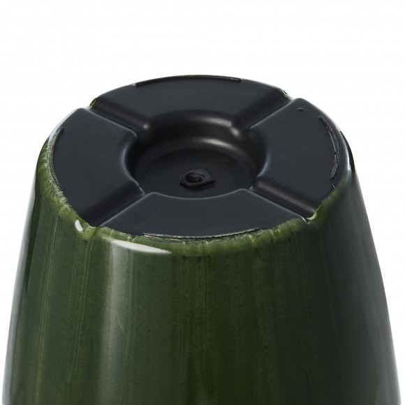 Glitzhome Glitzhome 23.5"H Set Of 2 Oversized Gradient Green Faux Ceramic Tall Plastic Planter