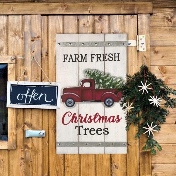 Glitzhome Glitzhome 24.00"H Wooden/Metal Truck Wall Décor