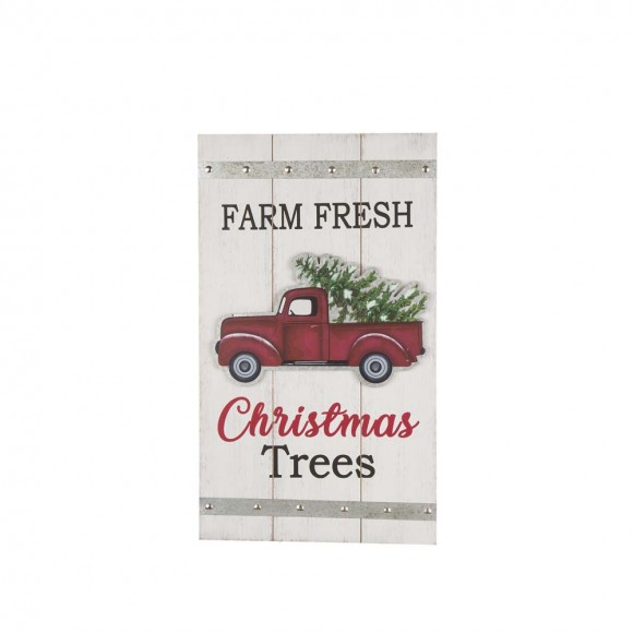 glitzhome Glitzhome 24.00"H Wooden/Metal Truck Wall Décor