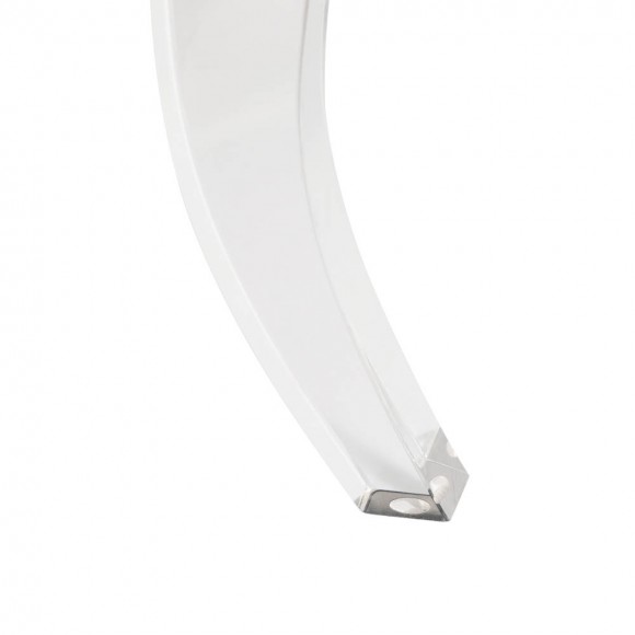 Glitzhome Glitzhome 24.00"L White Faux Fur Upholstered Bench With Acrylic Legs