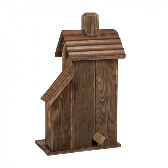 Glitzhome Glitzhome 24.02"H Extra-Large Rustic Wood Natural Birdhouse