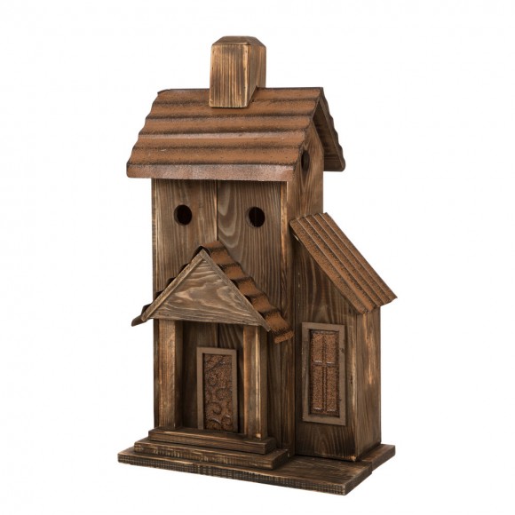 glitzhome Glitzhome 24.02"H Extra-Large Rustic Wood Natural Birdhouse