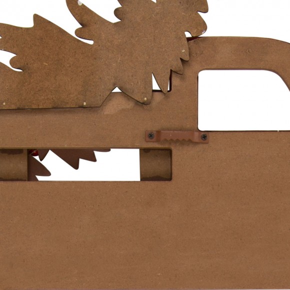 Glitzhome Glitzhome 24.02"H Metal/Wooden Christmas Truck Yard Stack Or Wall Décor (Two Function)