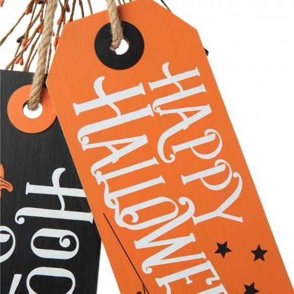 Glitzhome Glitzhome 24.75"H Halloween Wooden Doorknob Hanging Decor