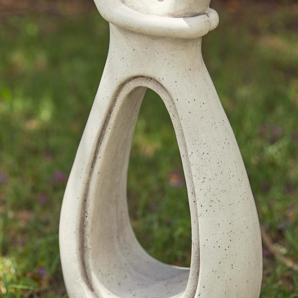 Glitzhome Glitzhome 24.75"H MGO Modern Abstract Sculpture Hugging Mommy And Baby Garden Statue