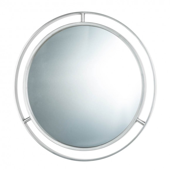 Glitzhome Glitzhome 24"D Deluxe Silver Round Wall Mirror