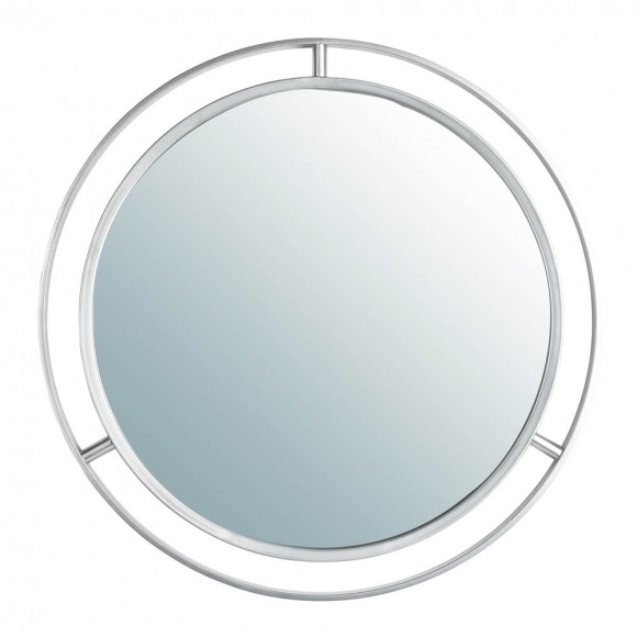 glitzhome Glitzhome 24"D Deluxe Silver Round Wall Mirror