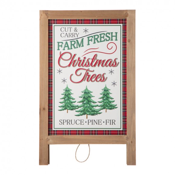 Glitzhome Glitzhome 24"H Christmas Wooden Porch Sign / Standing Décor