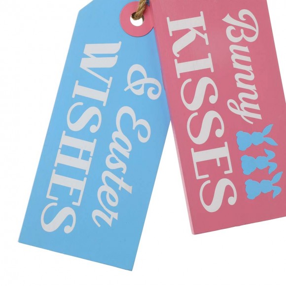 Glitzhome Glitzhome 24"H Easter Wooden Doorknob Hanging Decor